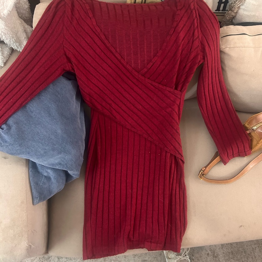 Lightweight sweater dress